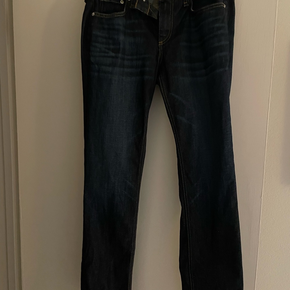 rag & bone Dark Blue Boyfriend Jeans